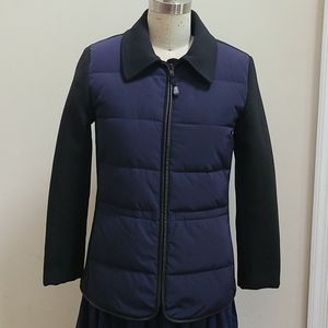 Theory 2 Tones Puff Quilted Jacket Size 0